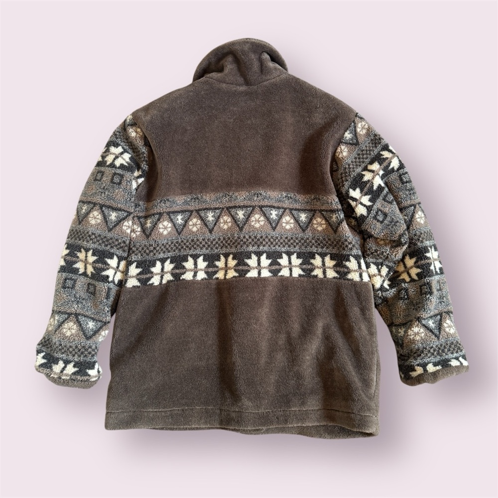 Mulberry Street Fuzzy Brown Jacket - Picture 2 of 5